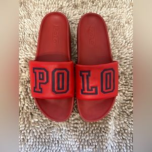 Polo Ralph Lauren Cayson Logo Pool Slide - size 12